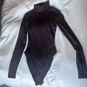 Espresso Long Sleeve Turtleneck Bodysuit